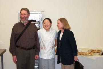 Emily and her proud
parents